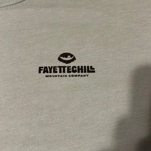 FAYETTECHILL Mountain Company. S/S T- Shirt. 50/50 Recycled. XXL. Lr. Grn. $14